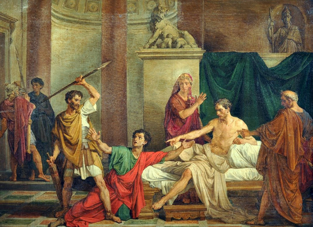 L’imperatore Claudio nella casa di Valerio Asiatico - Galleria Vincent, Napoli